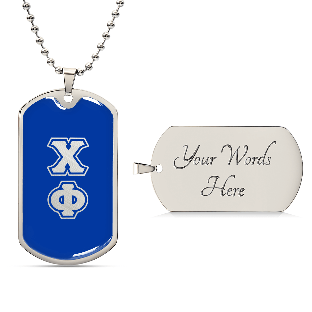 ΧΦ - Chi Phi - Dog Tag B B