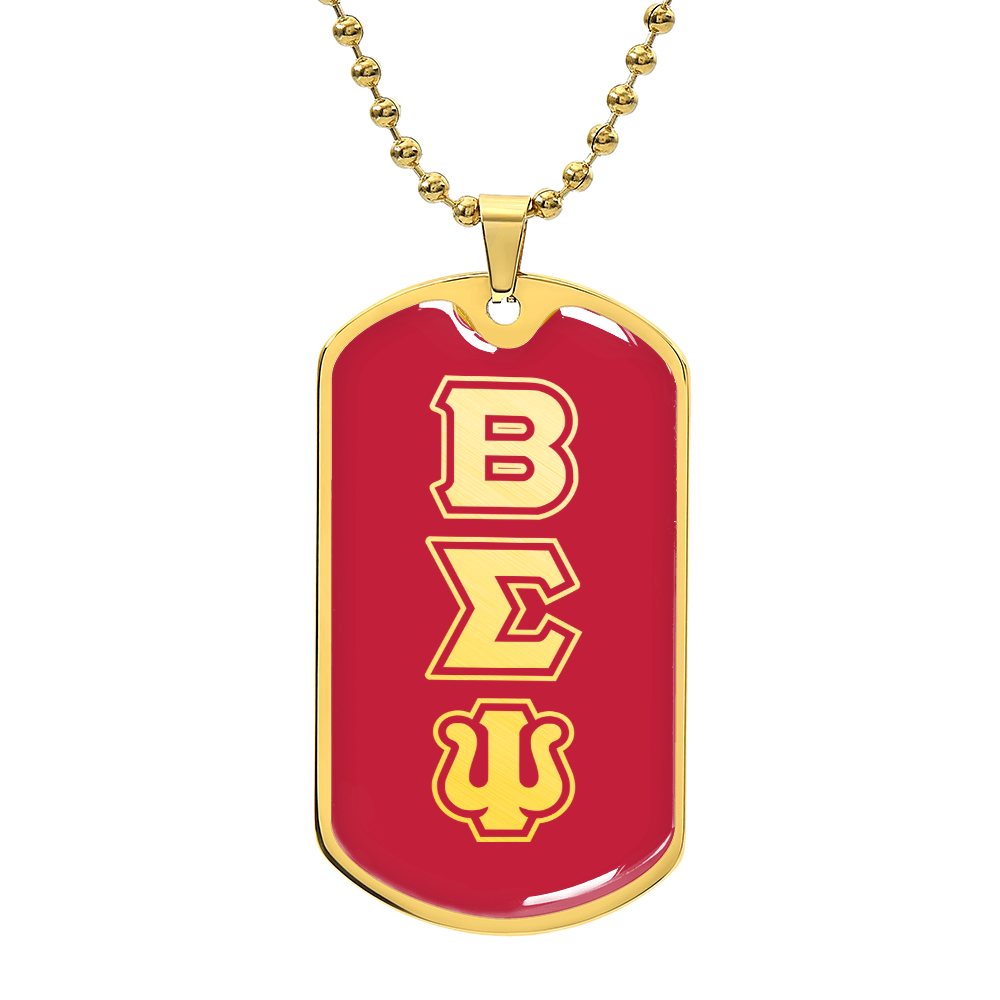 ΒΣΨ - Beta Sigma Psi - Dog Tag B