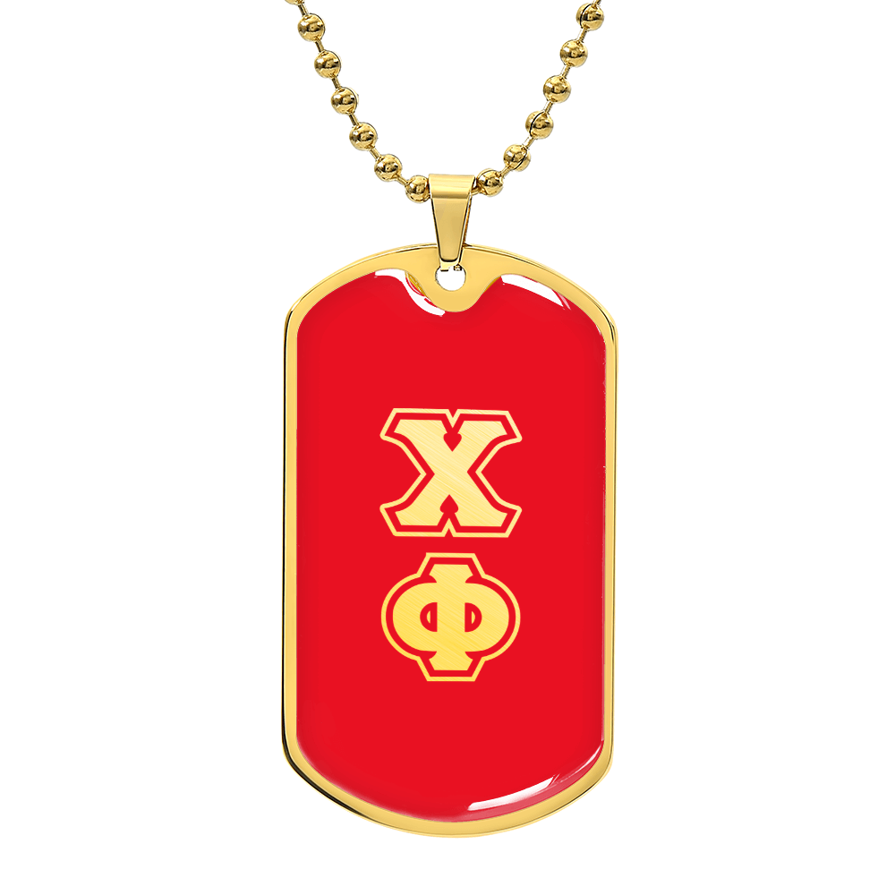 ΧΦ - Chi Phi - Dog Tag R B
