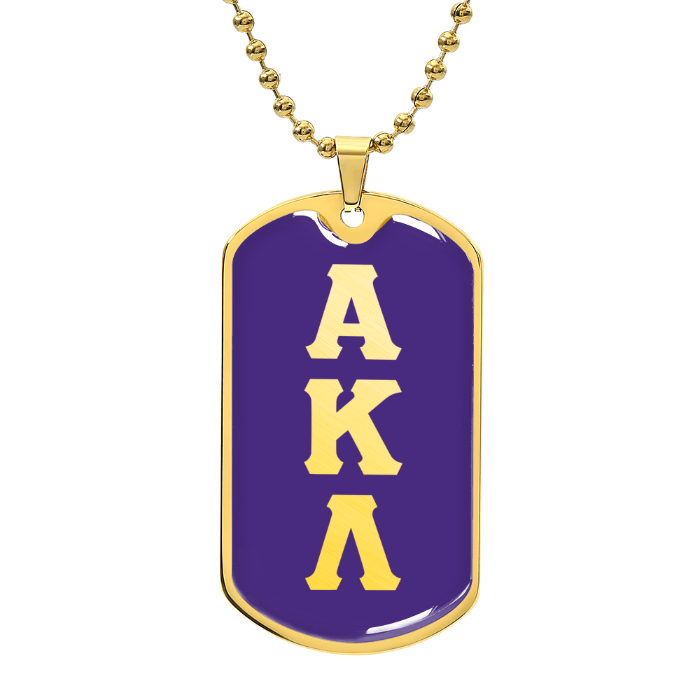 ΑΚΛ - Alpha Kappa Lambda - Dog Tag Necklace