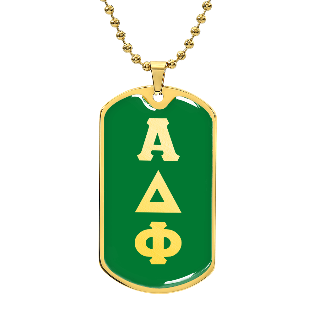ΑΔΦ - Alpha Delta Phi - Dog Tag Necklace