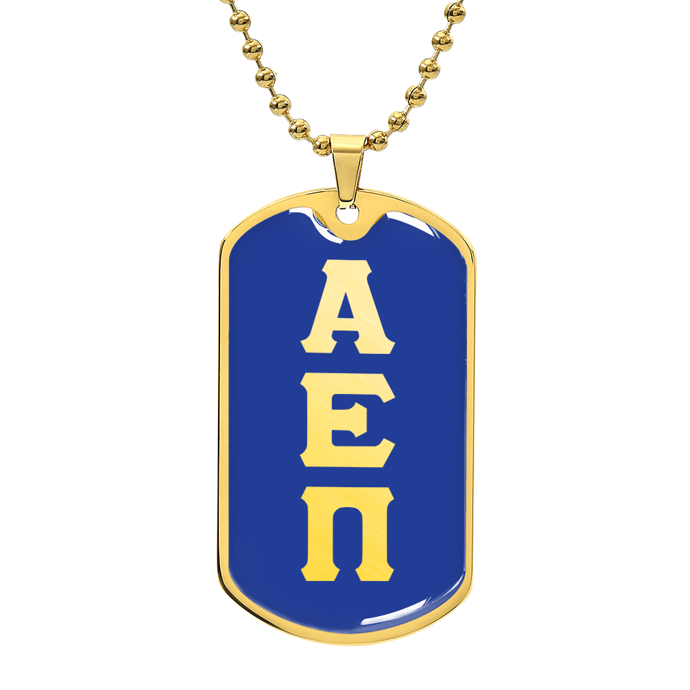 ΑΕΠ - Alpha Eta Pi - Dog Tag Necklace