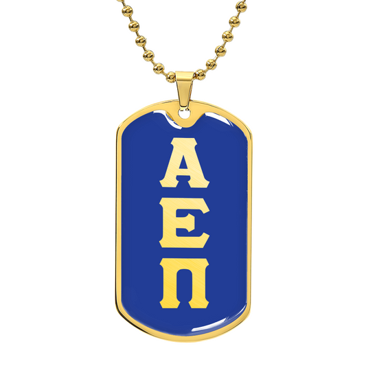 ΑΕΠ - Alpha Eta Pi - Dog Tag Necklace