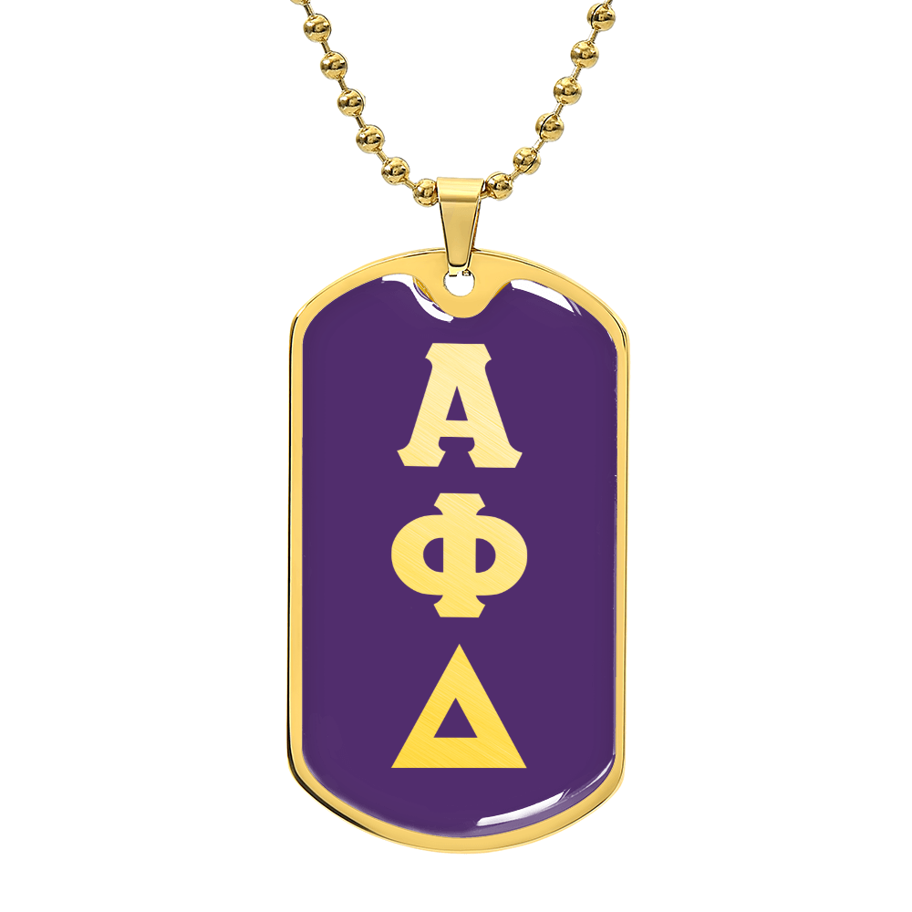 ΑΦΔ - Alpha Phi Delta - Dog Tag Necklace