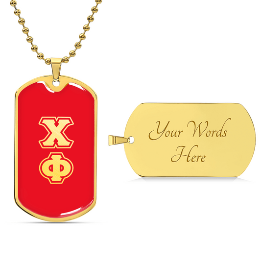 ΧΦ - Chi Phi - Dog Tag R B