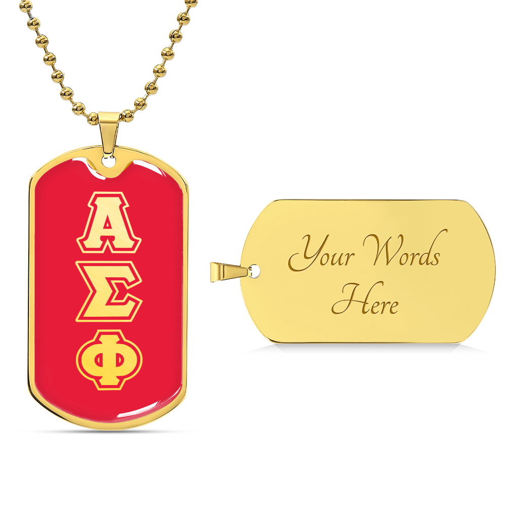 ΑΣΦ - Alpha Sigma Phi - Dog Tag B