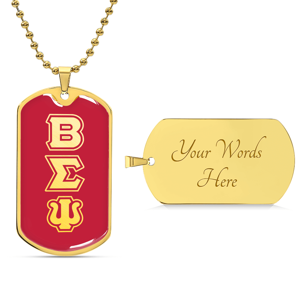 ΒΣΨ - Beta Sigma Psi - Dog Tag B