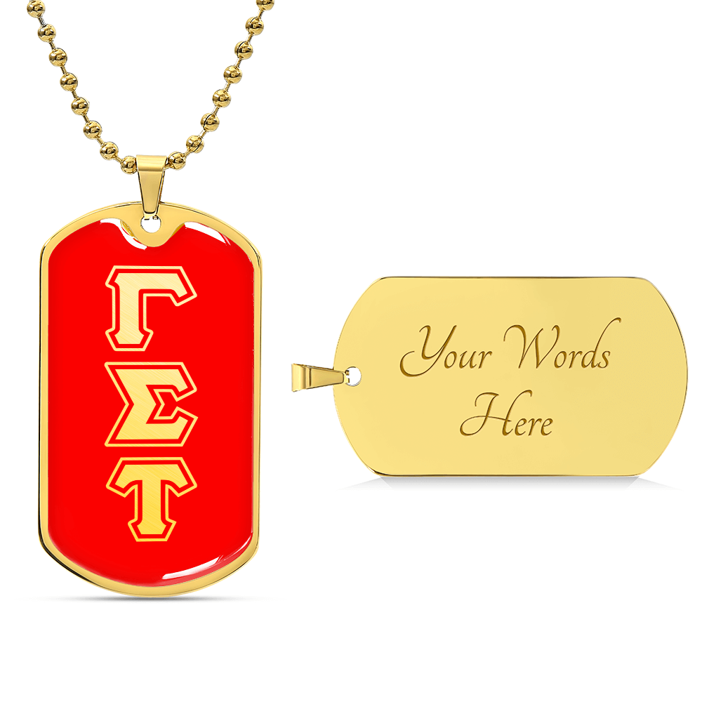 ΓΣΤ - Delphic Fraternity - Dog Tag R B