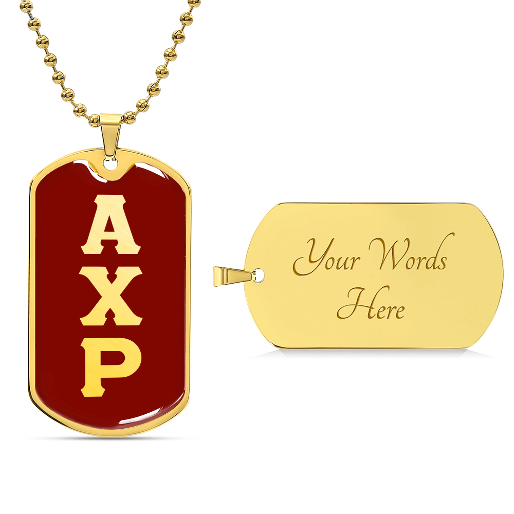 ΑΧΡ - Alpha Chi Rho - Dog Tag Necklace