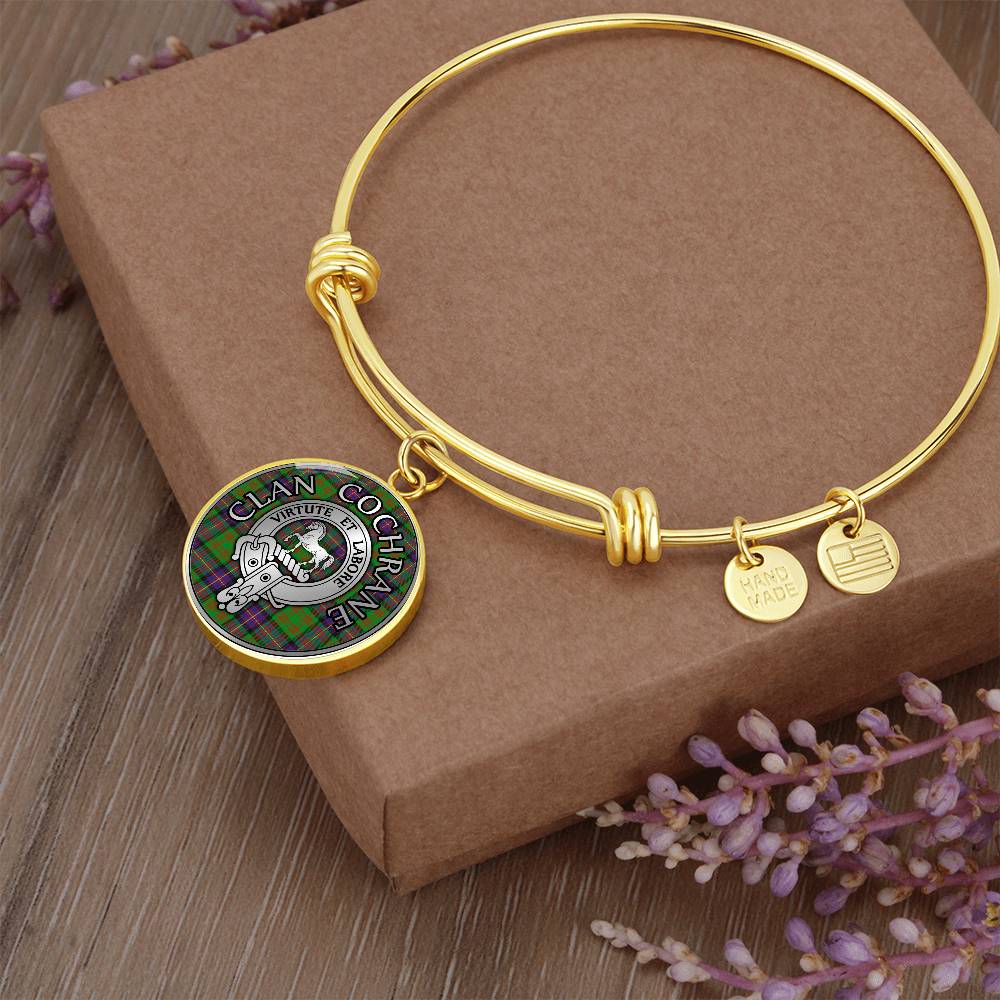 Clan Cochrane Crest & Tartan Bangle