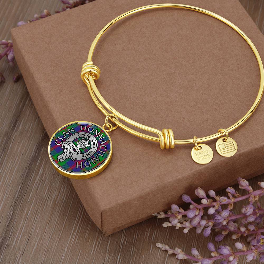 Clan Donnachaidh Crest & Struan Tartan Bangle