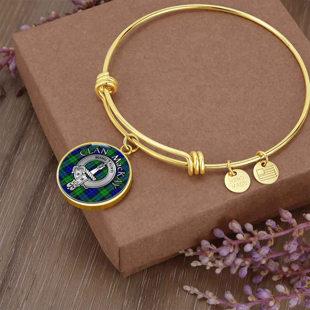 Clan MacKay Crest & Tartan Bangle