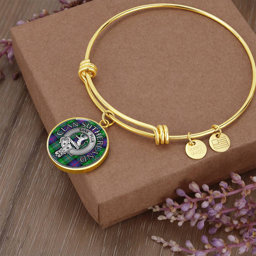 Clan Sutherland Crest & Tartan Bangle