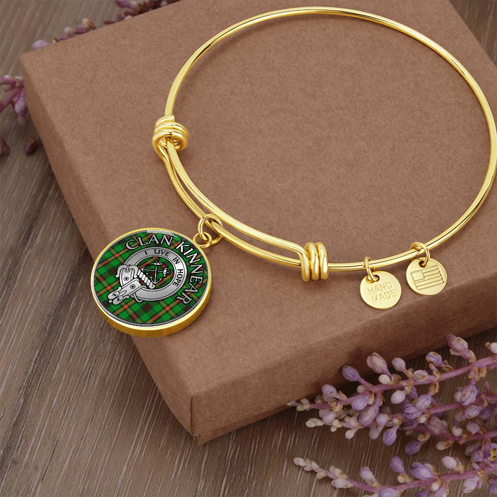 Clan Kinnear Crest & Tartan Bangle