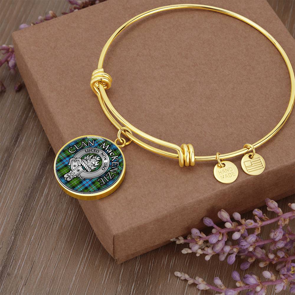 Clan MacKenzie Crest & Tartan Bangle