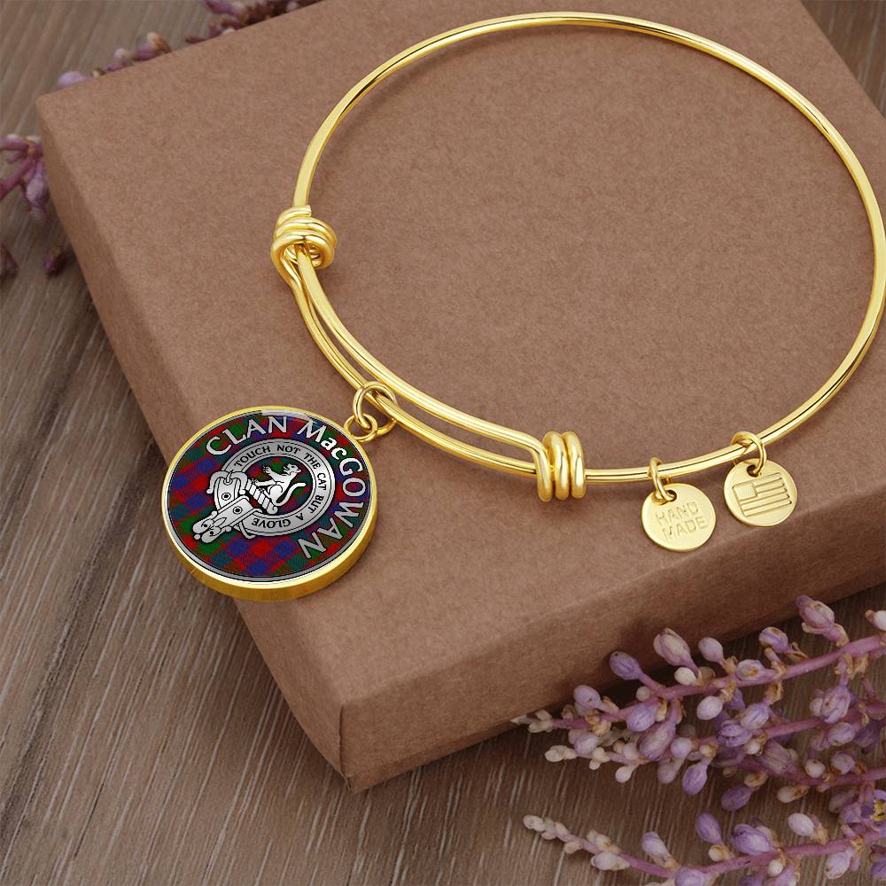 Clan MacGowan Crest & Tartan Bangle