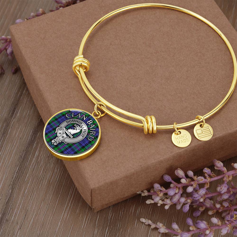 Clan Baird Crest & Tartan Bangle