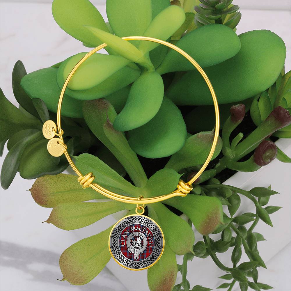 Clan MacTavish Crest & Tartan Knot Bangle