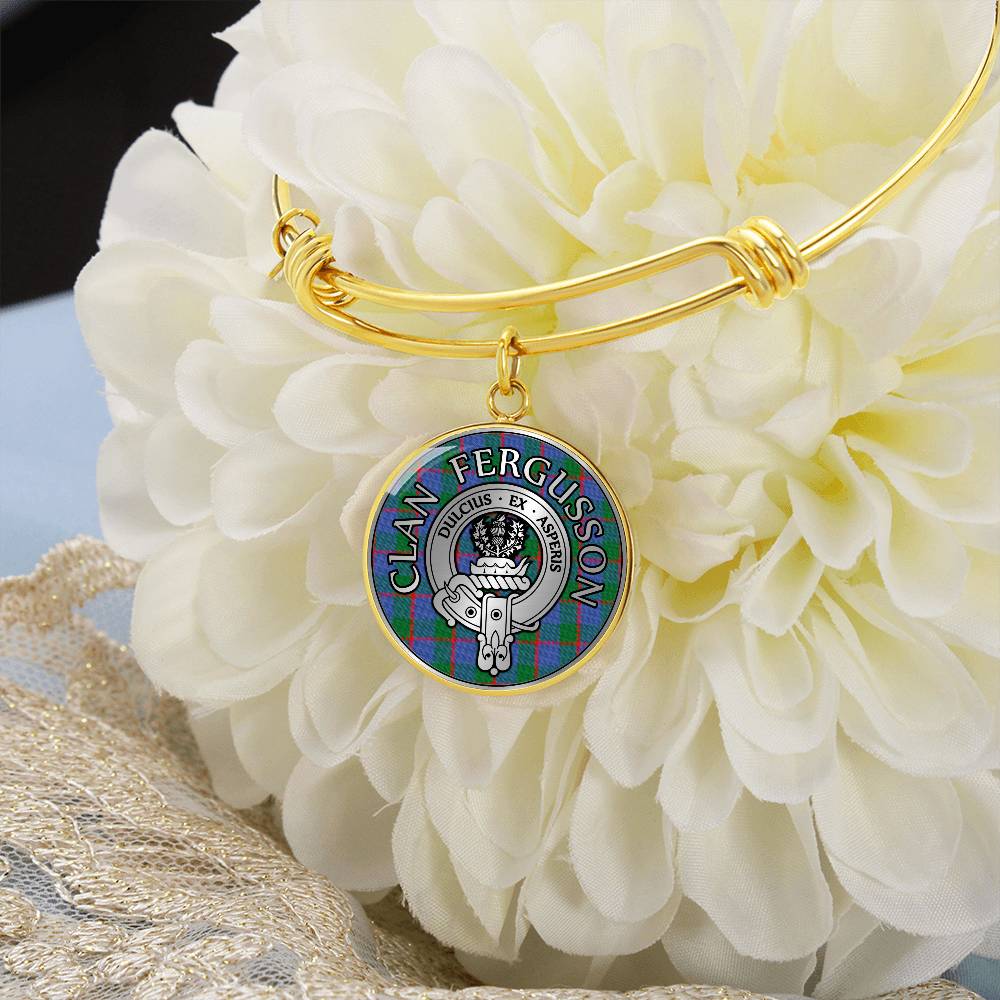 Clan Fergusson Crest & Tartan Bangle