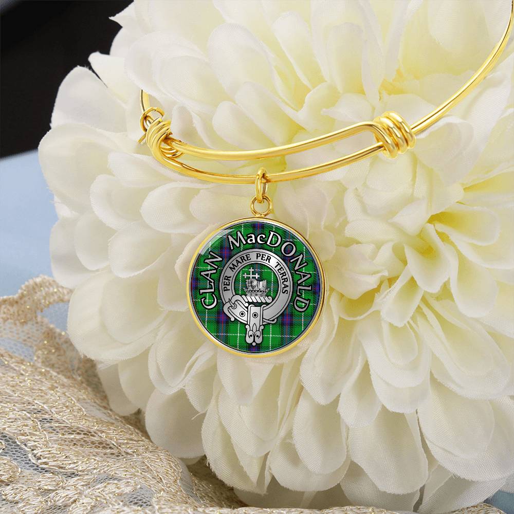 Clan MacDonald Crest & Tartan Bangle