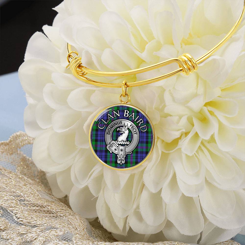 Clan Baird Crest & Tartan Bangle