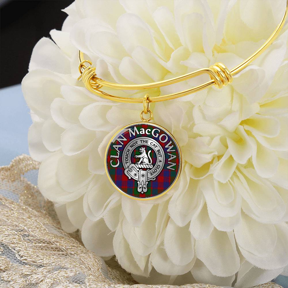 Clan MacGowan Crest & Tartan Bangle