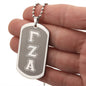 ΓΖΑ - Gamma Zeta Alpha - Etched Dog Tag B