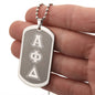 ΑΦΔ - Alpha Phi Delta - Etched Dog Tag B