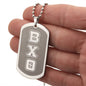 ΒΧΘ - Beta Chi Theta - Etched Dog Tag B