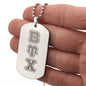 ΒΥΧ - Beta Upsilon Chi - Etched Dog Tag
