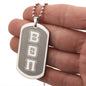 ΒΘΠ - Beta Theta Pi - Etched Dog Tag B