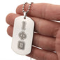 ΙΦΘ - Iota Phi Theta - Etched Dog Tag