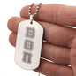 ΒΘΠ - Beta Theta Pi - Etched Dog Tag