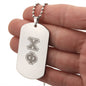 ΧΦ - Chi Phi - Etched Dog Tag