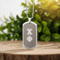 ΧΦ - Chi Phi - Etched Dog Tag B