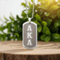 ΑΚΛ - Alpha Kappa Lambda - Etched Dog Tag B