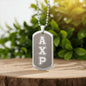ΑΧΡ - Alpha Chi Rho - Etched Dog Tag B