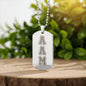ΑΛΜ - Alpha Lambda Mu - Etched Dog Tag