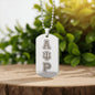 ΑΨΡ - Alpha Psi Rho - Etched Dog Tag