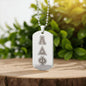 ΑΔΦ - Alpha Delta Phi - Etched Dog Tag