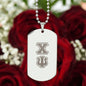 ΧΨ - Chi Psi - Etched Dog Tag