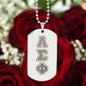 ΑΣΦ - Alpha Sigma Phi - Etched Dog Tag