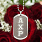 ΑΧΡ - Alpha Chi Rho - Etched Dog Tag B