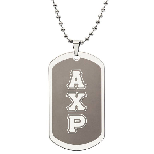 ΑΧΡ - Alpha Chi Rho - Etched Dog Tag B