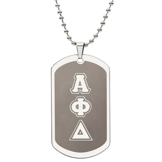 ΑΦΔ - Alpha Phi Delta - Etched Dog Tag B