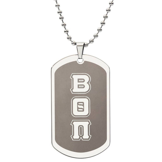 ΒΘΠ - Beta Theta Pi - Etched Dog Tag B