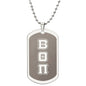 ΒΘΠ - Beta Theta Pi - Etched Dog Tag B