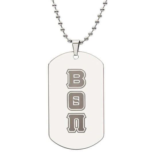 ΒΘΠ - Beta Theta Pi - Etched Dog Tag
