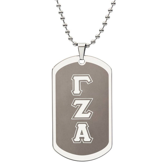 ΓΖΑ - Gamma Zeta Alpha - Etched Dog Tag B