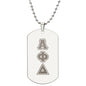 ΑΦΔ - Alpha Phi Delta - Etched Dog Tag
